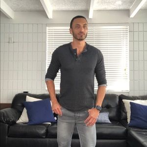 Long sleeve Henley by Converse